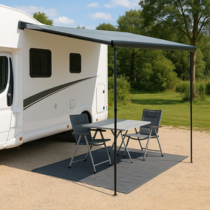 Ô dù xe tải cắm trại điện kiểu châu Âu HOMFUL 3.5x2.5M, phụ kiện xe <span class=keywords><strong>RV</strong></span>, vải PVC chống thấm nặng 460G, mái che xe caravan <span class=keywords><strong>RV</strong></span> - Product Image 6