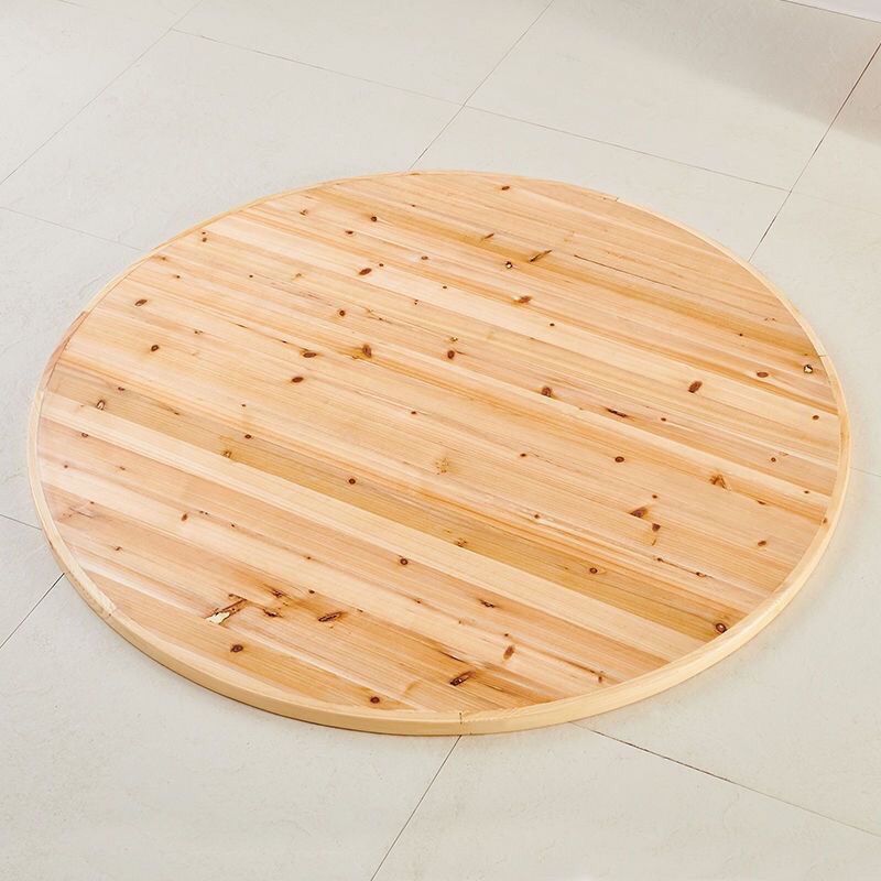 Mesa individual de 1,2 metros con borde de madera