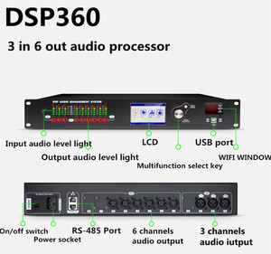 TKG-equipo profesional de sonido para dj, altavoz digital con procesador DSP, 3 en 6, out / 4 en 8 - Product Image 2