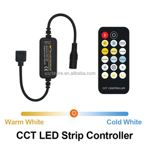 CCT LEDコントローラーダイナミックRFリモート17キーデュアルホワイトLEDストリップライトディマーDC 5V 12V 24V色温度調整 - Product Image 2
