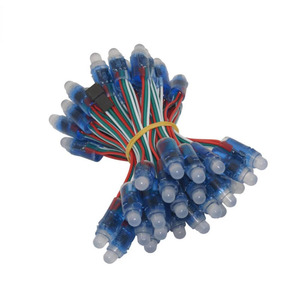Módulo de luz LED a todo Color, 50 unidades, 4m/6,5 metros, DC5V, WS2811, 12mm, 10cm/15cm, cables IP68, cuerdas led digitales RGB - Product Image 2