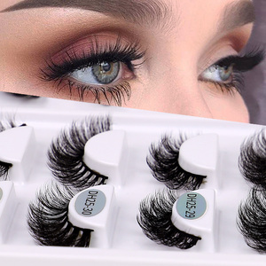 סיטונאי 3d 5d 6d 8d רכים נפח Cils טבעי ריסים מלאכותיים מינק מגשי מותאם אישית תיבת עפעף C D תלתל פרטי תווית ריסים - Product Image 1