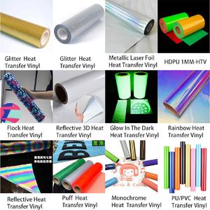 Hongcai báo in ngụy trang màu truyền nhiệt tấm Vinyl tùy chỉnh kích thước PU phim sắt trên may mặc - Product Image 5