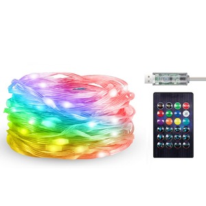 IP65 Smart Fairy String luci WS2812B 32.8ft USB Bluetooth scintillio con Timer e modalità divertenti di sincronizzazione musicale a distanza a colori - Product Image 2