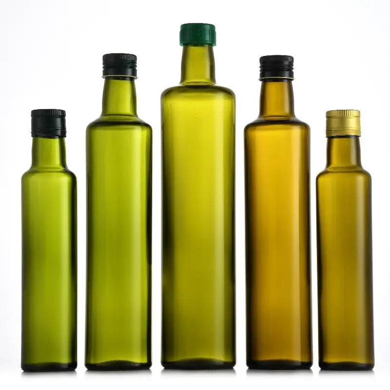 Bottiglia di olio d'oliva vuota ecologica all'ingrosso personalizzata bottiglia di olio d'oliva semplice