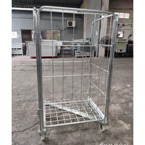 Özelleştirilmiş fabrika metal çelik Z tarzı arabası kafes ağır istiflenebilir konteynerler haddeleme konteyner rulo kafes - Product Image 1