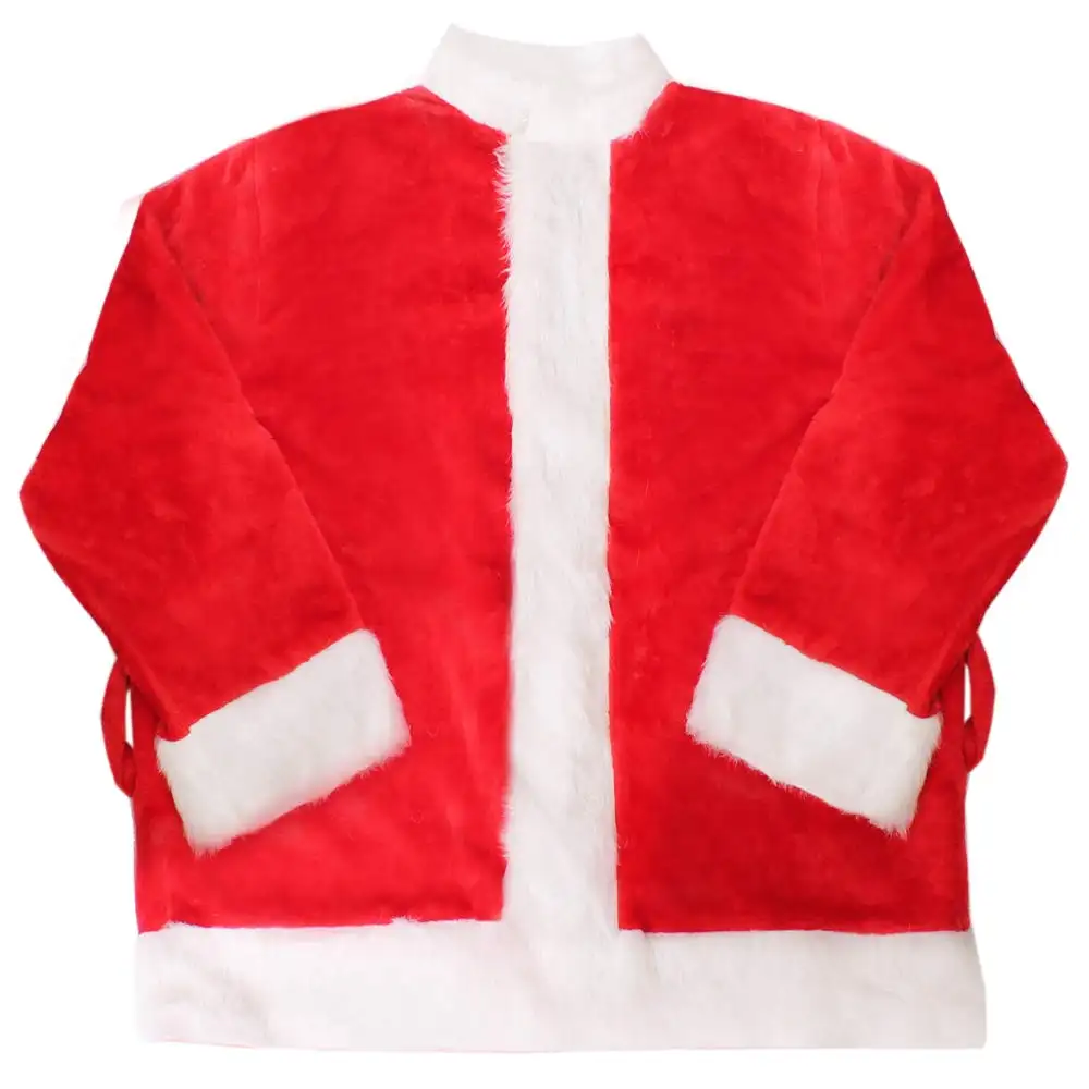 Costume da babbo natale di qualità professionale con accessori abito da babbo natale professionale