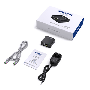 Wavlink USB 2.0 LRP <strong>Print</strong> <strong>Server</strong> with 100Mbps Network <strong>Ethernet</strong> Networking Printers Power Adapter USB HUB 1-Year Warranty Stock - Product Image 6