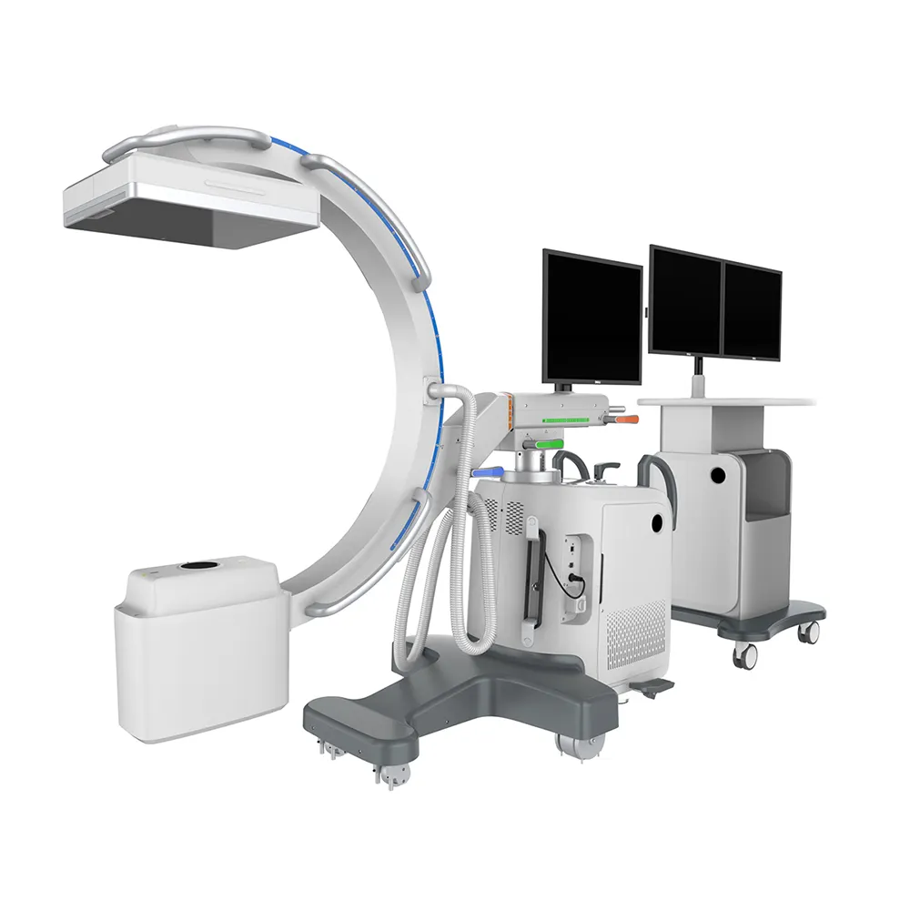 Цена производителя, мобильный цифровой медицинский рентгеновский аппарат 5 кВт c arm с детектором плоской панели iray