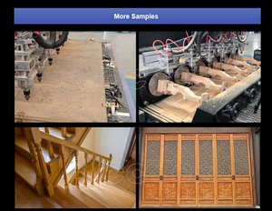 Multi Head 4 Axis 4 6 8 10 12 Rotary 3D Wood CNC Router Machine 8 Heads Carpintería - Product Image 6