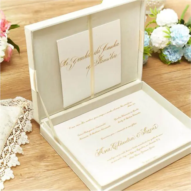 Caja de invitación Premium para boda, Impresión de tarjetas para invitados de boda, dama de honor, propuesta de boda, caja de bienvenida