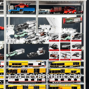 Diecast 1:32 T Cybertruck RV Vehicle <strong>Model</strong> Toy Alloy Metal Car Plastic Unisex ABS Trailers Scale 1:32 Carritos 1:32 - Product Image 4