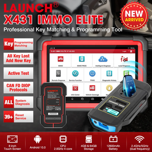 X431 IMMO ELITE Car Key Programming Tools OBD2 Full System Diagnostic Tool 39+ Reset OBDII Scanner Immobilizer <strong>Programmer</strong>