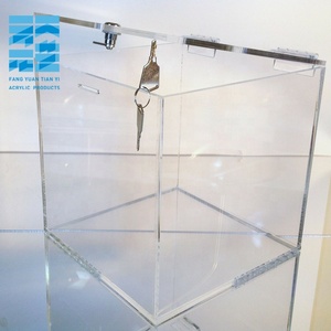 Bán buôn tùy chỉnh kích thước Acrylic có nhu cầu cũng từ thiện Tặng hộp Acrylic Hộp với khóa - Product Image 4