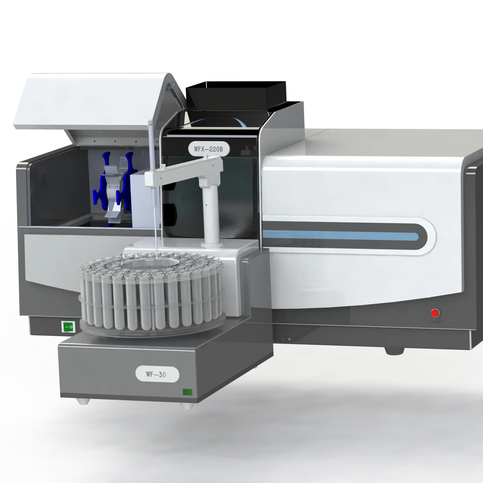 Máquina de análisis químico, método de atomización de llama, WFX-220B, espectrofotómetro de absorción atómica