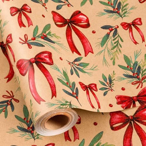 Noeud de Noël rouge