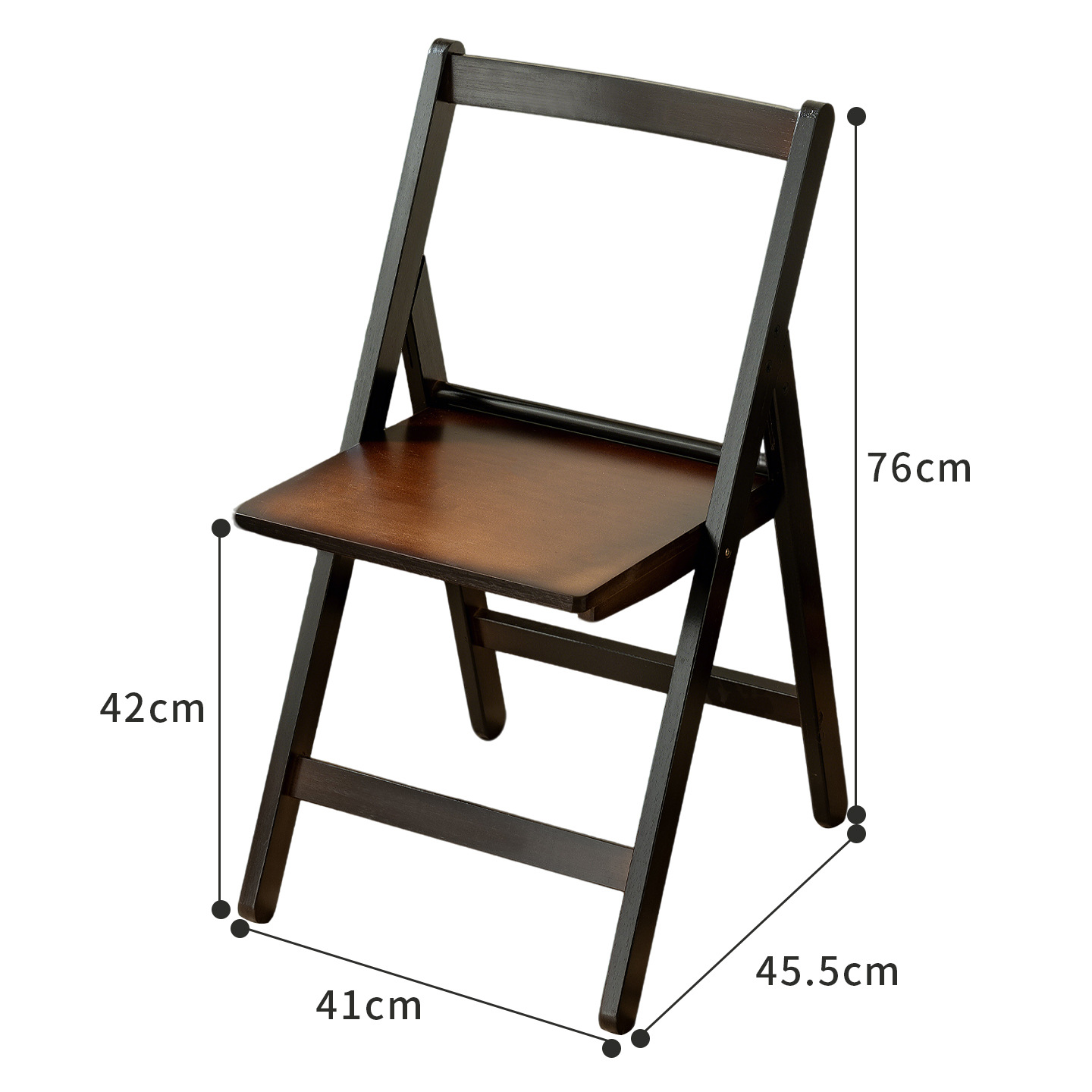 Walnut Green Multifunctional Folding Chair