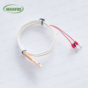 RTD PT100 Industrial <strong>Temperature</strong> <strong>Sensor</strong> Probe with 2-Wires Tinned Terminal Flanged Housing For Chemical Plants - Product Image 4