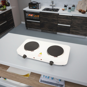 便携式双热板烹饪电动家用厨房炊具2燃烧器电炉 - Product Image 1