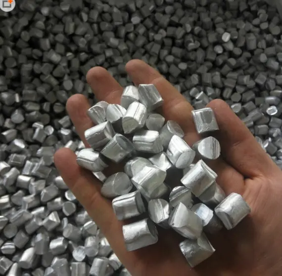 Granulés d'aluminium de haute pureté pour la recherche scientifique Agent de dragage de granulés d'aluminium revêtus d'aluminium en métal