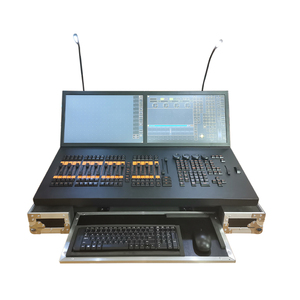 MA2 controlador PC ordenador gran ala luz consola con pantallas táctiles