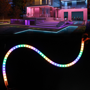 RGBW DMX512 LED lineer duvar yıkayıcı şerit işık IP65 açık silikon esnek mimari Soffit aydınlatma RGB duvar yıkayıcılar için - Product Image 2