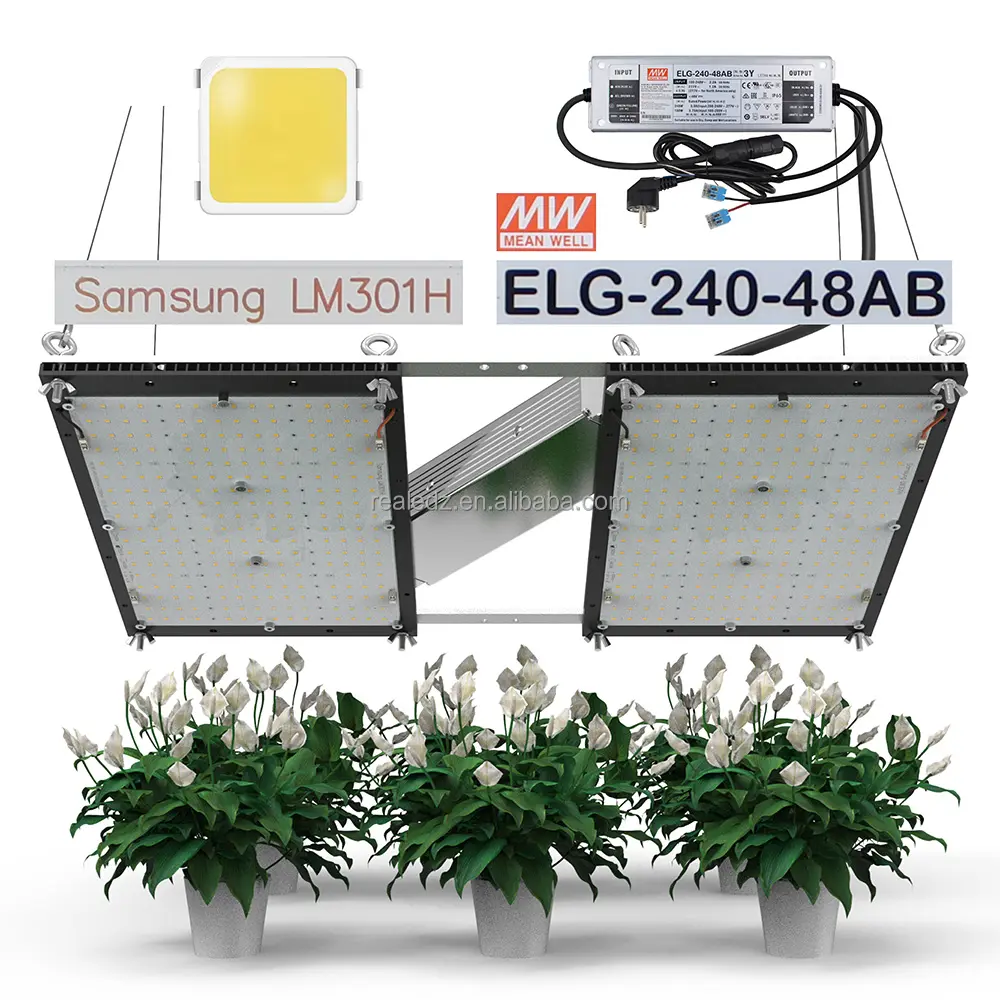 2021 Светодиодная панель полного спектра для гидропонных растений, теплиц Lm301H MW, драйвер ELG, Светодиодная панель полного спектра Pcb 240w, светильник для выращивания