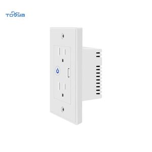 Tuya US Wifi Smart <strong>Socket</strong> Zigbee Tasmota Firmware Flash for Espressif <strong>ESP8266</strong> ESP32 Chipset Tooya BSD49 10A Smart Wall <strong>Socket</strong> - Product Image 2