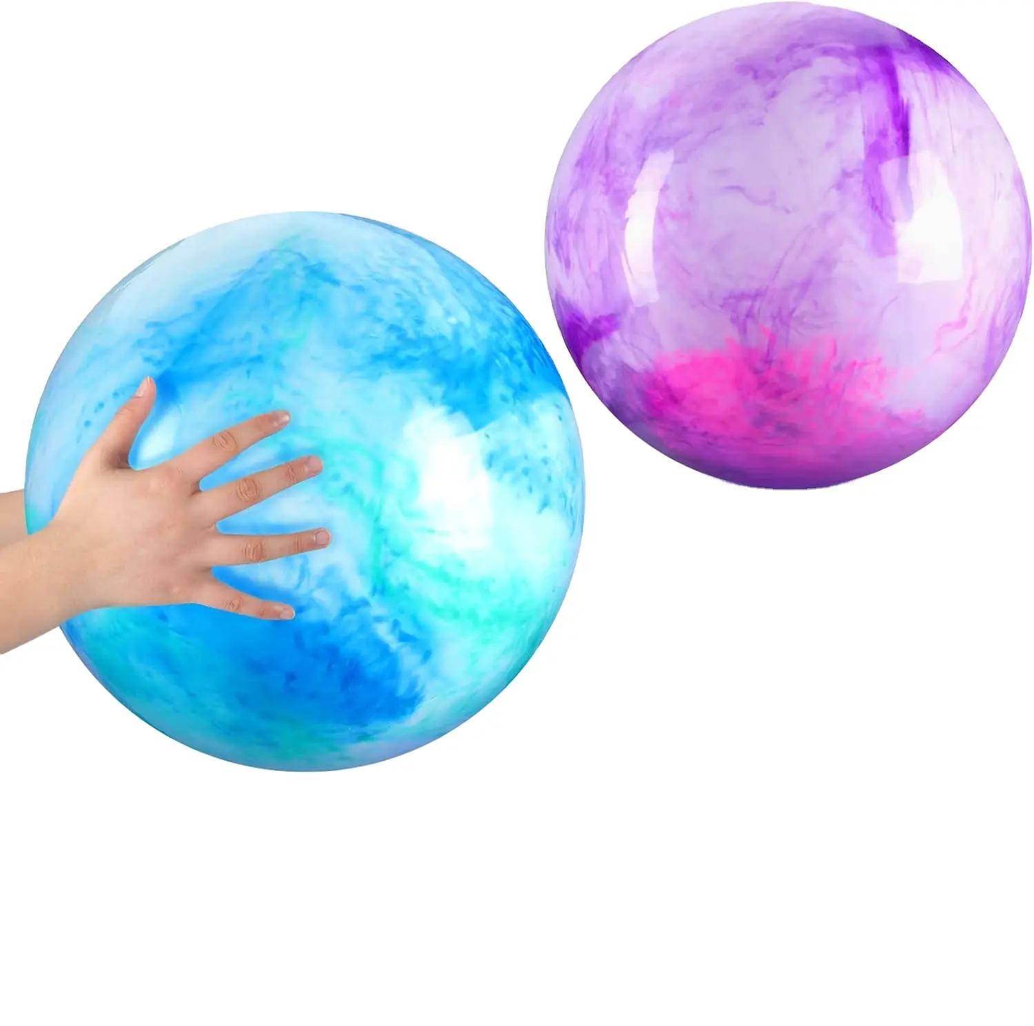 8.5 इंच के लिए बहु रंग में बच्चों के लिए Inflatable पीवीसी गेंदों जन्मदिन पार्टी के पक्ष में और कार्निवल पुरस्कार जंबो सुपर उछालभरी गेंदों