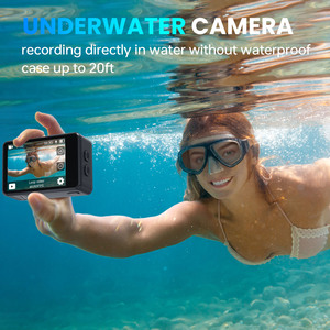 Ống kính kép 5K vlog nhỏ 170 độ 1080p cơ thể không thấm nước Wifi 4K 60fps thể thao Cam hành động & Thể thao Phụ Kiện máy ảnh - Product Image 2