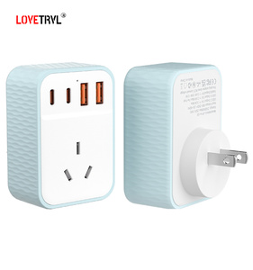 Enchufe eléctrico en función de toma de corriente Control de toma de corriente Enchufe USB de pared Convertidor de adaptador múltiple Cargador de teléfono móvil - Product Image 4