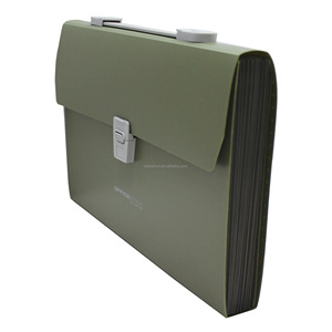 Carpeta de archivos expandible A4 profesional Carpeta de archivos expandible gris de 12 bolsillos - Product Image 3