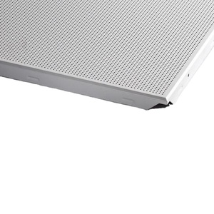 Factory Wholesale 60X60 Perforated Aluminium Ceiling Techos Acoustic Tile Drop Suspended Ceiling Plafones Para <strong>Techo</strong> - Product Image 1