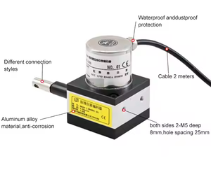 Segnale analogico 1000 mm pull fune dislocamento sensore HA50M encoder ingegneria misurazione cavo filo cavo sensore - Product Image 4