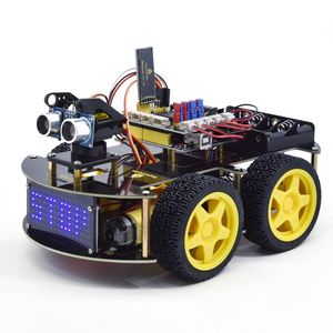 Günstiger Preis 4WD Bearbeitbare LED-Panel Ir Fernbedienung Stiel für Mixly Scratch Arduino Programmierung Lern roboter Auto