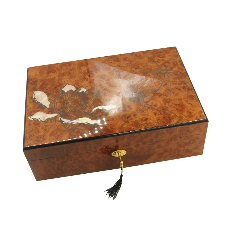 Изготовленный на заказ логотип гравированная деревянная коробка для упаковки ювелирных изделий Оптовая Продажа Производитель дизайн ручной работы деревянная шкатулка для ювелирных изделий Поставщик