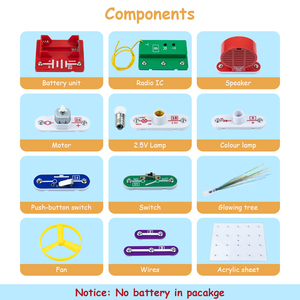 Circuiti di apprendimento scientifico Kit di elettronica intelligente Kit di esplorazione elettronica STEM giocattoli educativi per bambini altro giocattolo educativo - Product Image 2