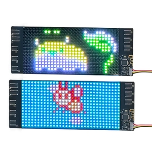 Программируемый мини светодиодный знак RGB полноцветная светодиодная панель приложения шляпы сумки для обуви светящиеся прокручивающие сообщения гибкий светодиодный дисплей - Product Image 4