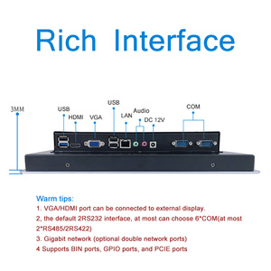 10.1 Inch <strong>Embedded</strong> Tablet PC Industrial All in One PC J1900 <strong>I3</strong> <strong>I5</strong> <strong>I7</strong> Processor DDR3/4 Touch Screen Industrial PC Panel - Product Image 5