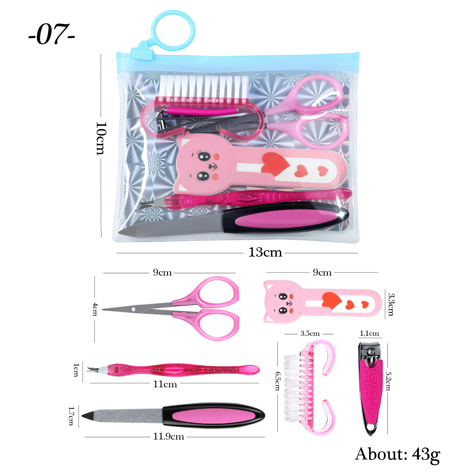 Ensemble d'outils pour couper les ongles 07