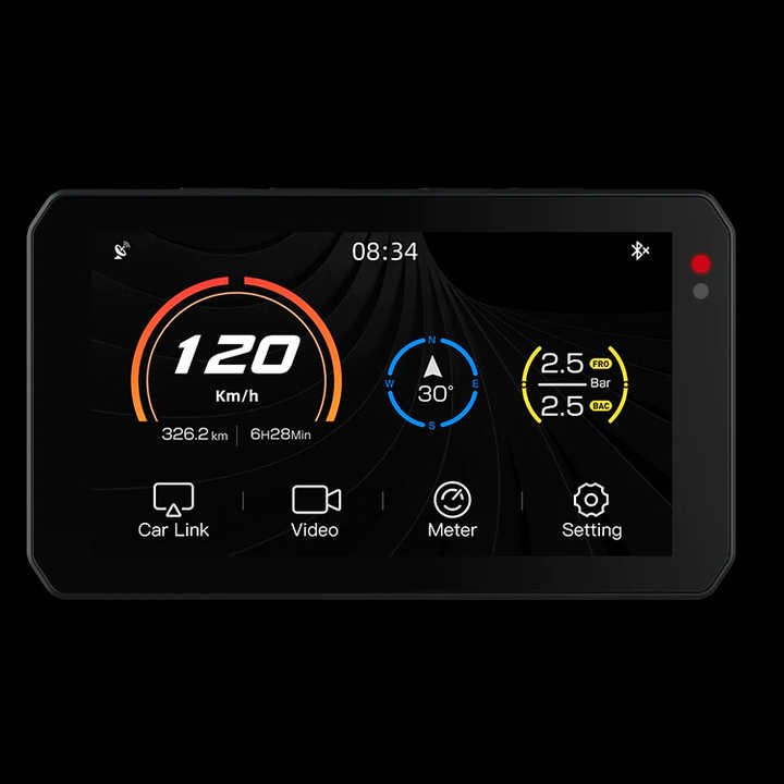 CHIGEE 5inch Screen Car Black Box Carplay Front and Rear Dual Camera Wifi 4k Dash Cam