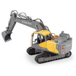Double Eagle Toys E568-003 1/16 VOLVO Licensed <strong>Rc</strong> Excavator with Drill Grab 3 in 1 Toy Car with Lights &amp; Sound Remote Control <strong>Tr</strong> - Product Image 4