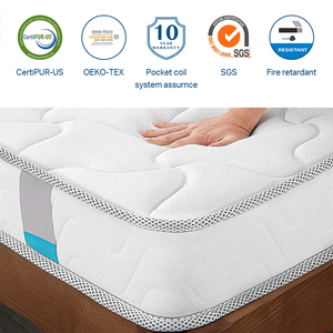 Factory Custom Compressed Hotel Komfortable Memory Foam Pocket Feder bett matratze in einer Box - Product Image 3
