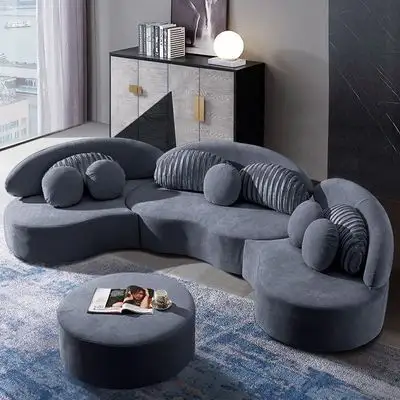 Luxury Sofa Set Living Room Designer Simple Custom Seat Item Style Fabric Packing Modern Furniture PCS Hotel Color Material Foam