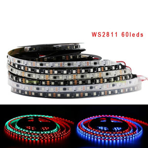 WS2811 RGB LED striscia di luce 5050 SMD 30 60 LED Controller esterno 1 IC tecnologia indirizzabile brillante normale DC12V - Product Image 5