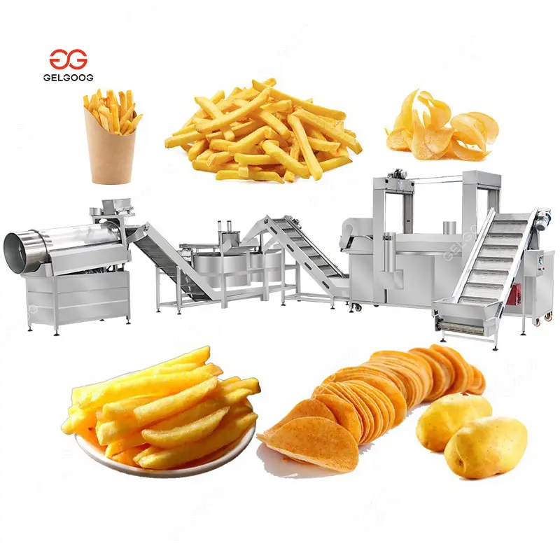 Máquina de batata batata batata frita congelada, de alta qualidade, vareta de produção, máquina de batatas fritas congeladas