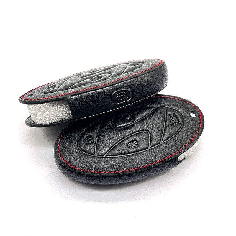 Negro con rojo roscado 5 botones