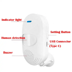 Tuya WifiスマートPIRモーションセンサーABS赤外線ボディ検出,ペット侵入防止アラーム付き家庭用ドア設置用 - Product Image 5