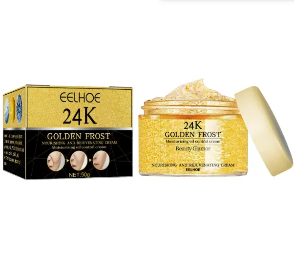 Eelhoe mặt sản phẩm chăm sóc da trẻ hóa và làm săn chắc Crema Viso antiaging 24K vàng mặt Crema Para mejorar Las arrugas