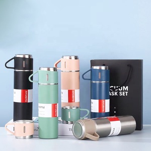 304 thép không gỉ chân không <span class=keywords><strong>Flask</strong></span> Bộ quà tặng với một cốc hai nắp chai nước đôi tường <span class=keywords><strong>Thermos</strong></span> cup - Product Image 6